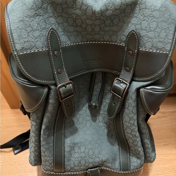 🥰 Coach Hitch Backpack In Micro Signature Jacquard - Picture 8 of 12